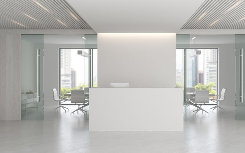reception area elegantly painted